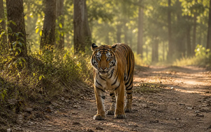 Tiger sighting during Private 2 Days Kanha National Park Wildlife Tiger Safari Tour in Kanha forest