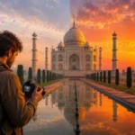 Sunrise vs Sunset at the Taj Mahal during a Taj Mahal Sunrise Tour from Delhi