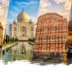 10 Days North India Itinerary featuring India Gate Delhi, Taj Mahal Agra, Hawa Mahal Jaipur and Varanasi Ganges Ghats