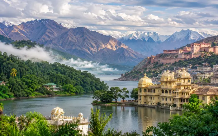 Best places to visit in India in September with scenic lake, mountains and heritage palace